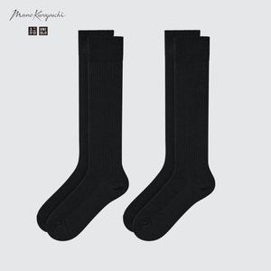 Uniqlo x Mame Kurogouchi HEATTECH Knee-High Socks (2 Pairs)